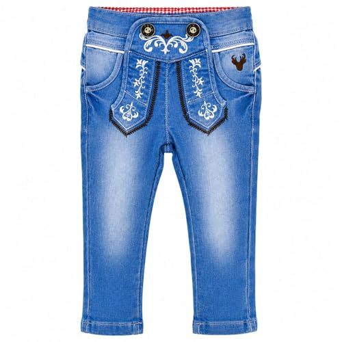 BONDI Lange Baby Jungen Jeans Lausbub 91642 | Blue Denim