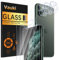 Vauki - Juego de 3 protectores de pantalla de cristal templado para iPhone 11 Pro con cámara de 3 piezas, HD, protector de pantalla, 9H dureza, antiarañazos, sin burbujas, ultra transparente para
