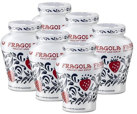Food-United FRAGOLA 6x600g Opaline | FABBRI 1905 | in Sirup | Halb-Kandiert | Erdbeeren aus Italien | fabbri strawberries in syrop | für Topping Pavlova Dessert Cocktail Drinks Torten Joghurt (6)