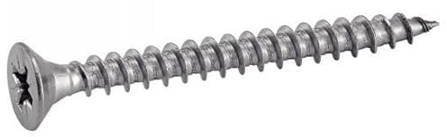 ACTON Vis à bois agglomere tête fraisée pozidrive - Inox A4 4x45 mm - Boîte de 200 - Vis, pointes, boulons