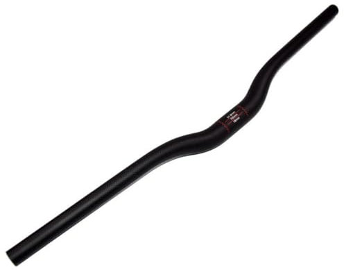 DELVOYE Mountainbike Lenker Carbon MTB Fahrrad Lenker 35mm 3K Kohlefaser Extra Lange Breite 720-820mm Lenker Riser Bar Für Radsport XC Rennrad Lenker Schwarz (Color : Matte, Size : 780mm)
