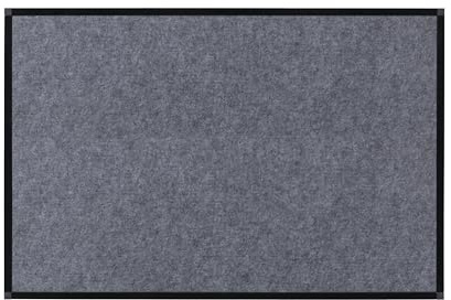 Bi-Office New Generation A9 Pinnwand, 105x75 cm, Graue PET-Oberfläche, Schwarzer Aluminiumrahmen