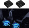 yufana 2 Stücke Auto Türlicht Logo Projektor Licht, HD-Autotür-Willkommenslicht, Auto tür LED Logo Projektor Licht, Universal Drahtlose Autotür Logo Licht Projektor-für Alle Auto(Blaues Pferd)