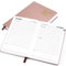 Kalender 2025 2026, Kesote Terminplaner 2025/2026 Notizbuch A5 Planer Familienplaner Terminkalender Juli 25 - Juni 26 Buchkalender Rosegold Familienkalender 1 Tag 1 Seite