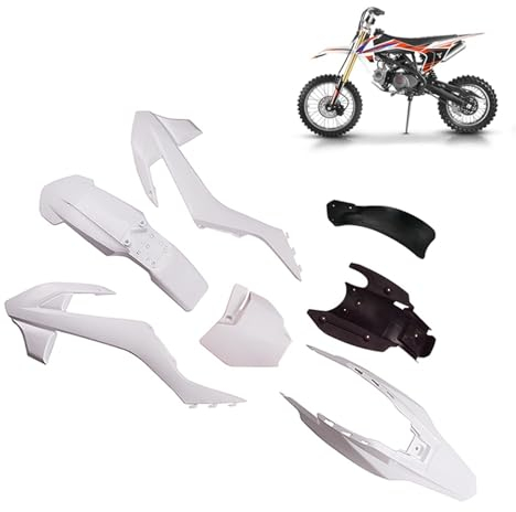 MUEOSI KT65 Verkleidungs-Bodykits. Passend for 2016–2017 KT65 Pit Bike, Highper 110 cc, 125 cc, 150 cc Pit Dirt Motor Trail Bike Kotflügel Kotflügel Verkleidungskotflügel-Kit(Size:Orange)