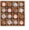 Palline decorative in oro rosa, 16 pezzi, per albero di Natale, matrimoni e occasioni speciali
