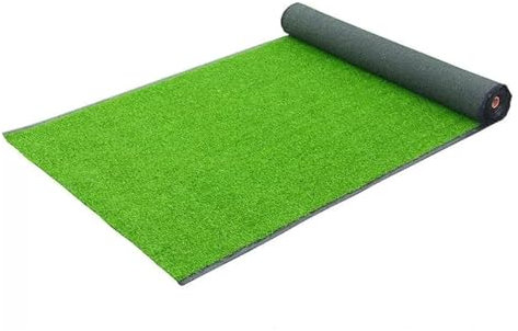 Yoeoefuo Artificial Turf Hochdichter Kunstrasen Wetterfest Rollrasen Grasmatte Länge 100cm - 1000cm Grüngrasmatte Mit Drainage UV-beständig Pflegeleichter Kunstrasenteppich(Höhe: 30mm,100x900cm)