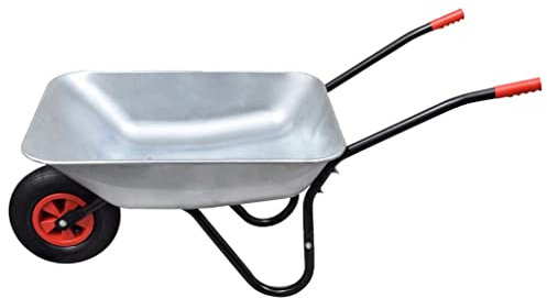 Brouette pour pelouse et jardin, jardinage, brouette, roue unique, 80 l