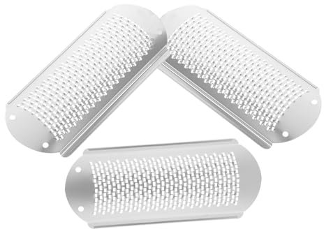 BELLIFFY Professionelles 3 Stück Edelstahl Hornhautentfernungs Fußfeile Für Trockene Rissige Füße Handliche Hornhaut Schaber Fußpflegegerät Für Geschmeidige Haut