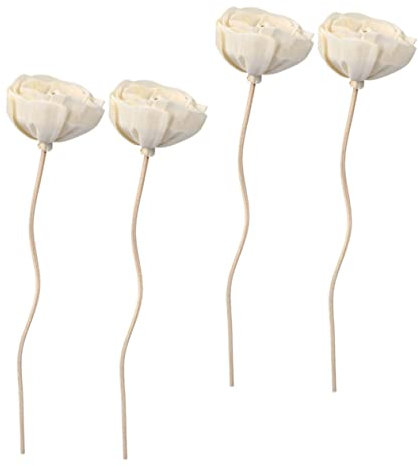 Garneck 4 Stück Aromatherapie Rattan Öl Diffusoren Duftdiffusor Funktioniert Diffusoren Zubehör Auto Tragbar Holzkohle Geruchsabsorber Halter Duftstäbchen Luftbefeuchter