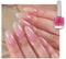 Pink Nail Polish Translucent Jelly Nude Pink Nail Varnish, Quick Dry Long Lasting Clear No UV Need Natural Easy to Apply Nail Polish for DIY Nail Art Manicure, Gift for Women