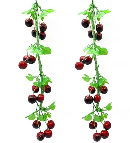 DHER Chili Dekoration Gemüse künstlicher Gemüse Zopf künstliches Gemüse Künstlicher Gemüsekranz für Zuhause, Küche, Garten, Innendekoration, realistische gefälschte Gemüsedekoration (#9)