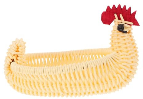 CHILDWEET Aufbewahrungskorb Zündkerzen Obstkorb Goldfischeier Kaugummikörbe Der Draht Hühnereierkorb Gartenerntekorb Osterhühnerkorb Abs Beige Wiederverwendbar Wiederverwendbar