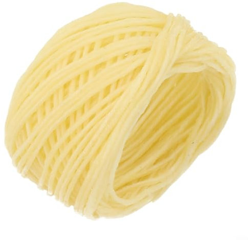 Rollo de cáñamo orgánico y cuerda encerada natural, rollo de 10 m, ideal para hacer velas (marrón claro)