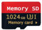 Tarjeta Extreme MicroSDXC de 1024 GB + Adaptador SD Tarjeta，SD Universal Tarjeta de Memoria de Alta Capacidad de 1024 GB Tarjeta TF Resistente al Agua, Tarjeta de Memoria para Smartphones,Tabletas, PC