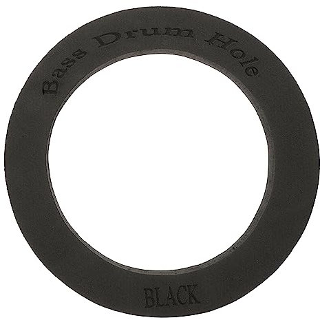 DRESSOOS Selbstklebender Bass Drum Enhancer Bassverstärker Aus Schaumstoff Für Schlagzeug Basslautsprecher Percussion Zubehör Mit Kompressionseffekt in Schwarz