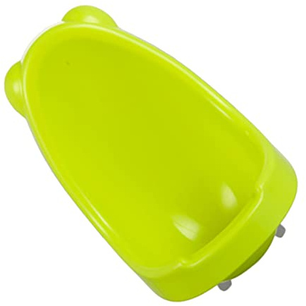 Jungen Hängeurinal für Kleinkinder, Grün, Pp, Cartoon Design | 1 Stück, Platzsparende Hängetoilette fürs Badezimmer, Stabile Trainingshilfe für Jungen