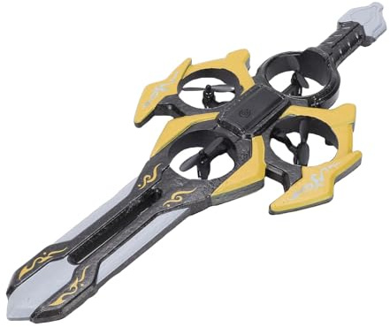 CCYLEZ Fliegendes Schwert, RC-Flugzeug mit Smart-Handschuh-Erkennung, Einhand-Controller-Flugmodellspielzeug mit Mehrfarbigen LED-Lichtern, für Partys, Aufführungen oder Unterhaltung (Yellow)