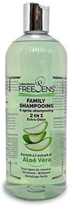 FREESENS Family 2en1 Shampooing Aloe Vera/Après Shampooing - Lot de 3