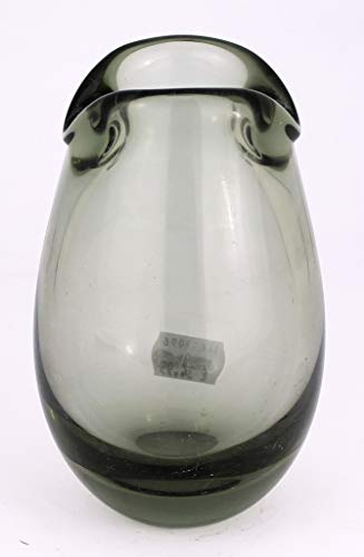 Holmegaard Per Lutken Glas Retro Vintage Glasvase - 50/60 Jahre - Masse: 536 gr. 13 cm hoch und 7,5 cm Durchmesser. Grau - Artikel aus zweiter Hand