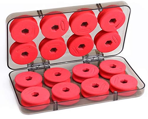 OriGlam 16pcs Fishing Foam Spools & Board - Organizer Storage Accessories