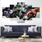 IILSZMT Art Bilder Wandbild 5 Teilig Vlies Leinwand Foto Wohnzimmer Motogp Marquez Rossi Bikes Race Auf Kunstdruck Modern Wohnzimmer Wanddekoration