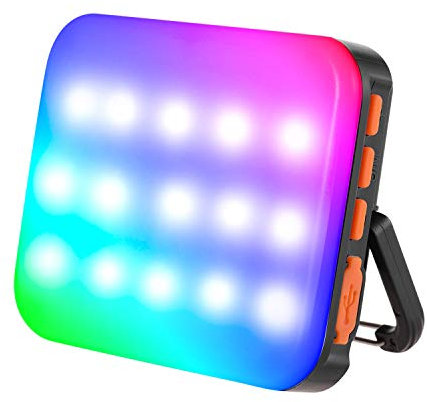 RGB Video Lights, Andoer Rechargeable RGB LED Camera Light, Super Bright Dimable Bi-color 3200K-6500K Camera Fill Light compatible with Canon