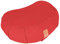 GORILLA SPORTS® Yoga-Kissen Halbmond Sitzhöhe 19 cm Rot – Meditationskissen mit waschbarem Baumwoll-Bezug und Bio-Dinkelfüllung