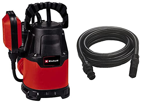Einhell Tauchpumpe GC-SP 2275 (220 W, 7.500 Liter pro Stunde, max. Förderhöhe 6 m, flachabsaugend bis 5 mm, Klarwasserpumpe, bis zu 5 mm Partikelgröße, inkl. 7 m Kunststoffschlauch)