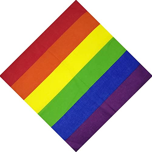 EROSPA® - Kopftuch Rainbow Regenbogen Muster - Bandana Halstuch Stirnband - 55 x 55 cm