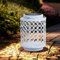 etc-shop Solarlampen für Außen Gartendeko Laterne orientalische Lampe Solar Laternen für draußen Metall weiß, orientalisch, LED, DxH 13x18 cm