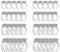 40 Pcs Hose Clips Set, 6-51mm Stainless Steel Hose Clips Assorted Adjustable Hose Clamps Pipe Clamps for Hose Pipe Tube, 6-12mm,13-19mm,14-27mm, 27-51mm