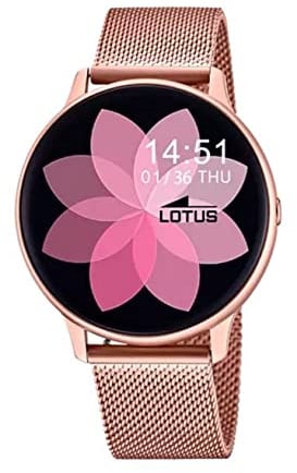 Lotus Power Damen Digital Smartwatch Uhr mit Edelstahl Armband 50015/A, Roségold