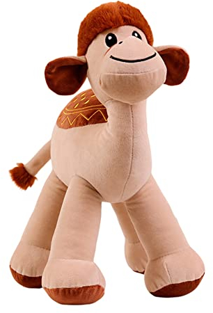 LICHENGTAI Kuscheltier Kamel Plüschtier Süß Stofftier Spielzeug Umarmung Plüsch Kissen Gefüllte Tierkissen Stofftierpuppe Geschenk für Baby Kinder Freunde Partner Valentinstag Jahrestag, 50CM