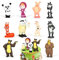 10 Stück Mini Figuren Set, Bär Figuren Tortendeko, Mini Figuren Geburtstag Deko, Party Kuchendekorationen Ornamente, Kuchen Topper, Geburtstags Spielzeug für Kindergeburtstag Party Mädchen Junge