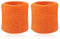 Schweißbänder Handgelenk, Saugfähige Handgelenk Schweißbänder für Damen & Herren, Fitness Arm Schweißband, Sport Schweißband Armband Weiche Baumwolle für Handball Fußball Tennis Orange