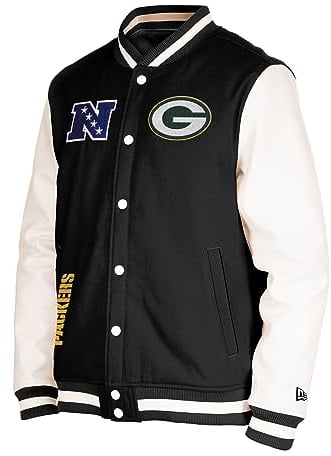New Era Green Bay Packers NFL 2023 Sideline Black White Jacke - XL