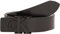 Calvin Klein Damen Gürtel Monogram Hardware 3.0 cm Ledergürtel, Schwarz (Black/Black), 90 cm