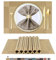 BETEAM Platzsets Abwaschbar 8er Set Vinyl Tischsets für Esstisch Waschbar Küchen Platzdecken Langlebige Tischsets für Drinnen Draußen-02 Gold, 8er Set