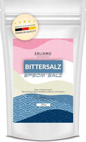 Saliamo | 250g Bittersalz | Epsom Salz in Lebensmittelqualität | Magnesiumsulfat MgSO4