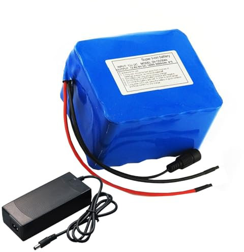 WILLQ 12 Volts Lithium Battery 12V 10Ah 20Ah 30Ah 40Ah Rechargeable Li-ion Battery Pack for Speaker/Audio/Emergency Lighting Portable Spare Battery,With charger,12V30Ah