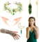 Fée De D'Elfiques, Kits De DéGuisement Inclure Couronne De Serre-TêTe De FéE De La ForêT Gants En Dentelle Oreilles D'Elfe Collier En Cristal éPingle à Cheveux Pour Mariage, Cosplay, Halloween