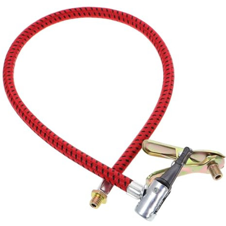 HEALEEP Red Trachea Flexible Bike Pump Hose Replacement Part for Car Motorcycle Bike Air Pump Hose Air Compressor