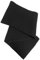 Blauer Peter - gestrickter Schal - Schurwolle - uni - 9 Farben, Farbe:Schwarz