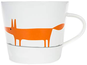 Scion Living - Keith Brymer Jones Collaboration Range - Mr Fox Ceramic Mug - Ceramic / Orange - 350ml