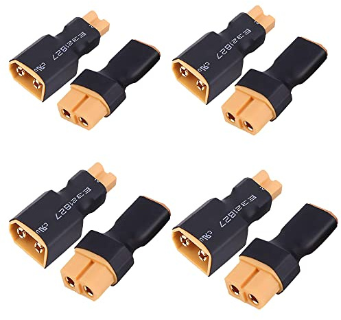 4 Paires Aucun Fil XT30 mâle Femelle à XT60 fiche mâle Femelle connecteur Prise de Courant Adaptateur