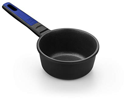 BRA Advanced | 16-cm-Kochtopf aus Aluminiumguss mit Antihaftbeschichtung, superverstärktem PFOA-freiem, überlegener Leistung und hoher Kratz- und Abriebfestigkeit, Schwarz / Weiß
