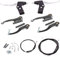 Prettyui Bremsen-Set V Brake vorne und hinten für Fahrräder Radsport BMX MTB (schwarz)