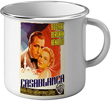 Fabulous Metallbecher Alte Italienische Filmplakat Casablanca Retro Vintage Film Cinema1