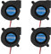AEDIKO 4pcs 5015 Cooling Blower 3D Printer DC 12V Dual Ball Bearing 50x50x15mm 0.17A Turbo Cool Fan
